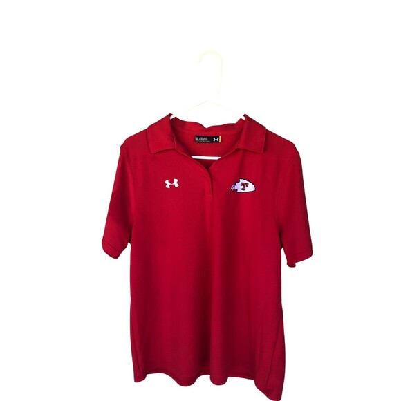 Under Armour Polo Shirt Mens Red XL Activewear Normcore - Picture 1 of 9